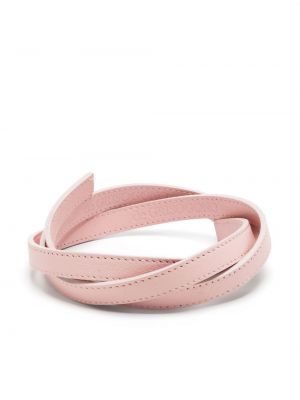 Leder armband ohne absatz De Grisogono pink