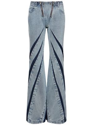 Zvonové džíny s nízkým pasem na zip Dion Lee