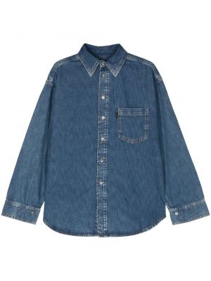 Chemise en jean à boutons Haikure bleu