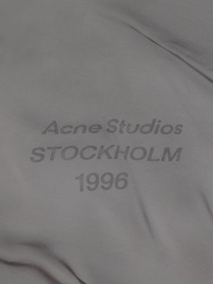 Pañuelo de seda Acne Studios gris