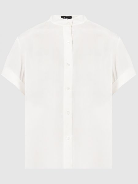 Шовкова блуза Theory біла