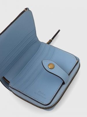 Bőr pénztárca Polo Ralph Lauren kék