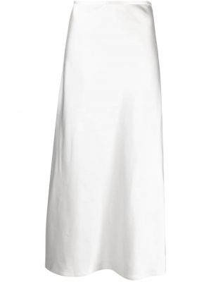 Jupe longue en satin Atu Body Couture blanc
