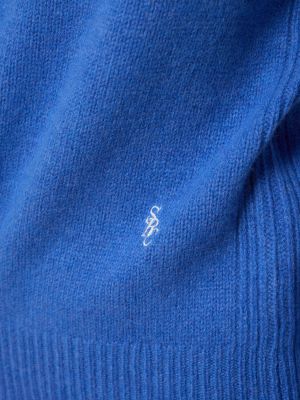 Sweter wełniany Sporty And Rich niebieski