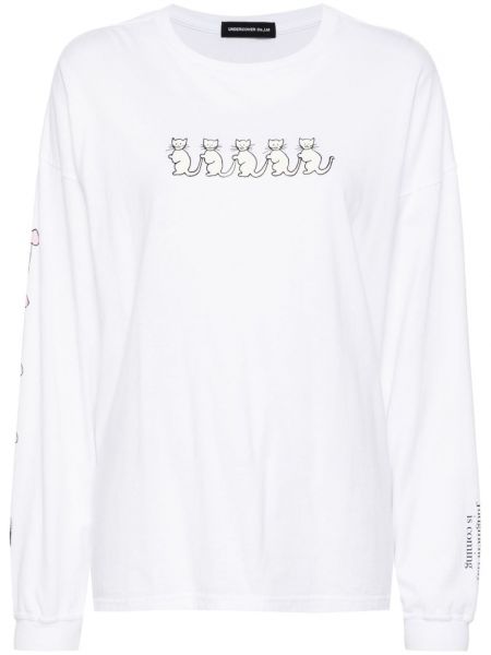 T-shirt aus baumwoll mit print Undercover weiß