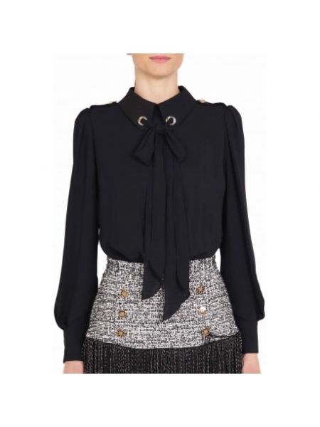 Mini vestido de tweed Elisabetta Franchi negro
