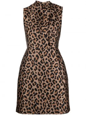 Jacquard leopard dress Kate Spade brun