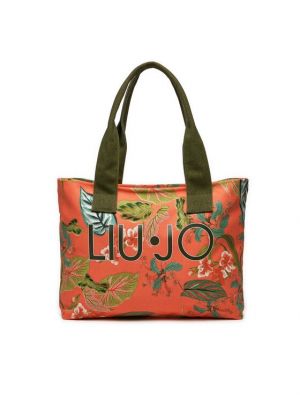 Nákupná taška s potlačou Liu Jo oranžová
