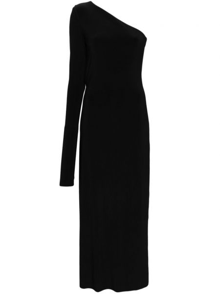 Μάξι φόρεμα από ζέρσεϋ Sportmax μαύρο