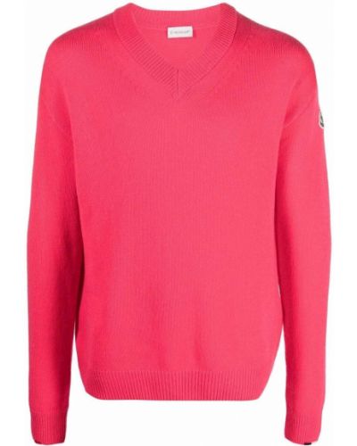 Jersey de punto de tela jersey Moncler rosa