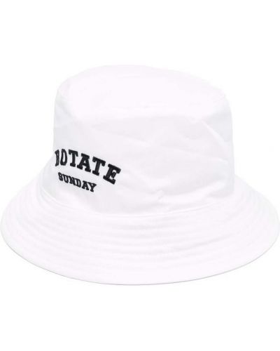 Sombrero con bordado Rotate blanco