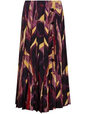 Plisované sukně s potiskem s abstraktním vzorem Altuzarra