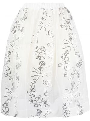 Spódnica koronkowa Simone Rocha biała