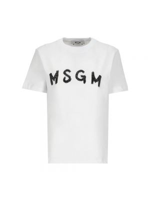 Koszulka bawełniana Msgm biała