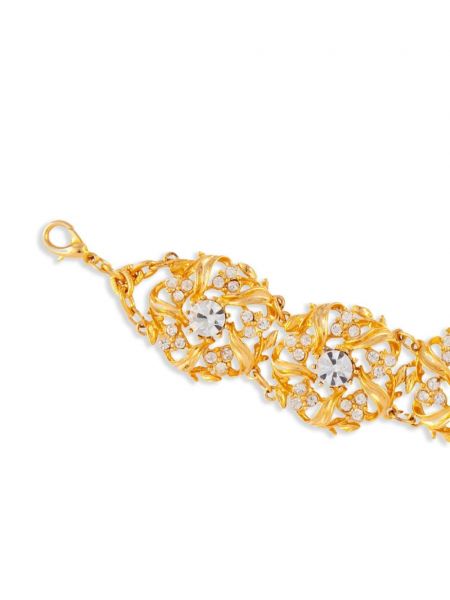 Bracelet à imprimé en cristal rétro Susan Caplan Vintage doré
