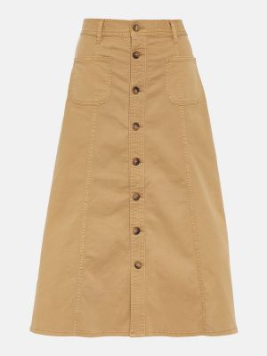 Jupe mi-longue en coton Polo Ralph Lauren