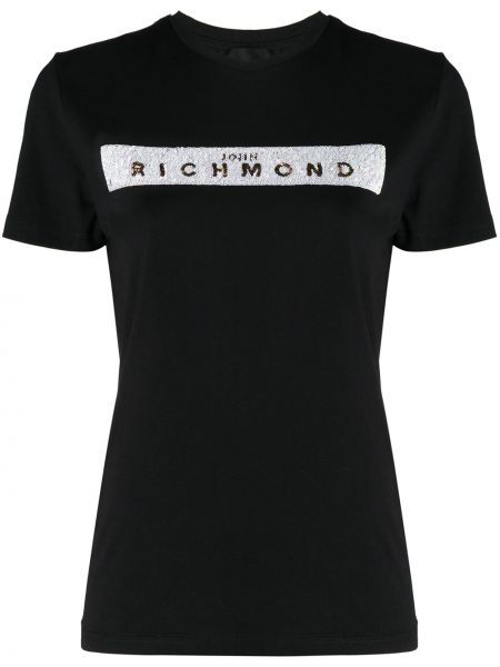 Camiseta manga corta John Richmond negro