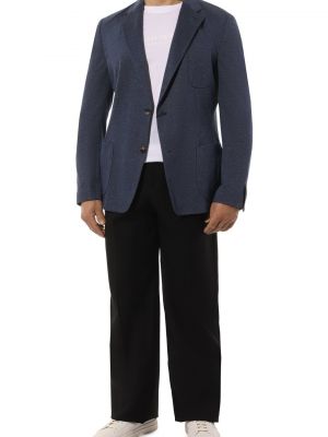 Хлопковый пиджак Windsor серый