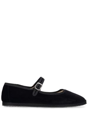 Aksamitne loafers Vibi Venezia czarne