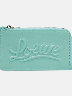 Kožená peňaženka Loewe modrá