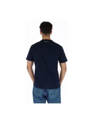 Camisa de algodón con estampado Plein Sport azul