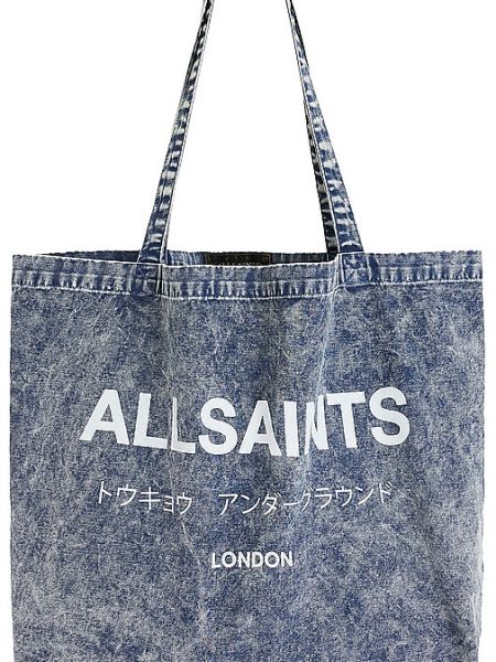 Shopper handtasche Allsaints blau
