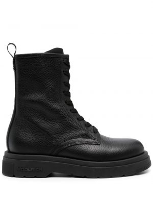 Členkové topánky Woolrich čierna