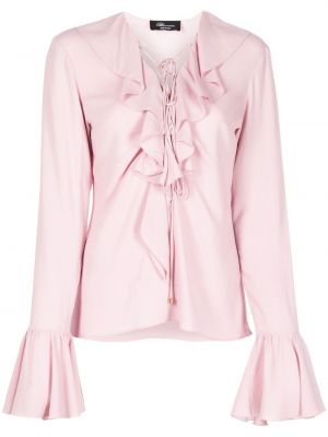 Krage bluse Blumarine rosa