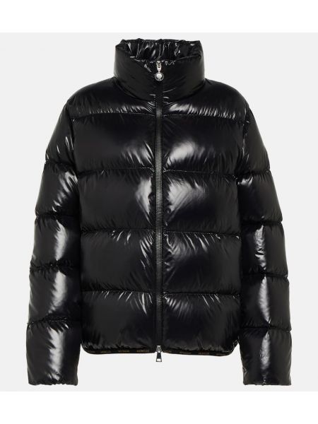 Chaqueta de plumas con plumas Moncler negro