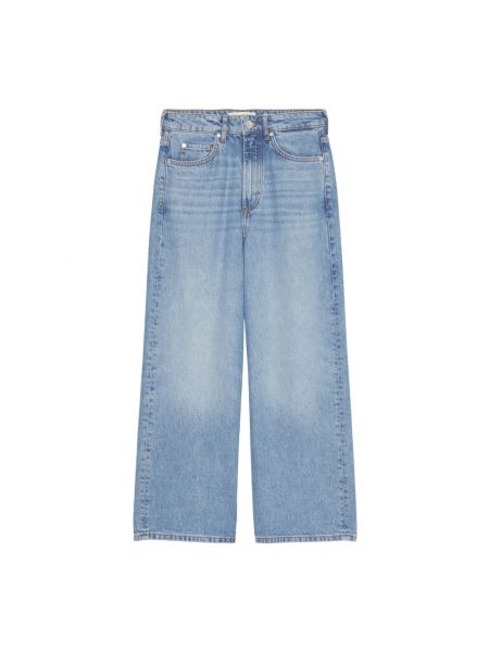 High waist straight jeans ausgestellt Marc O'polo blau