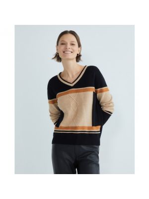 Jersey manga larga de tela jersey Zermatt marrón