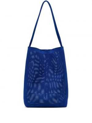 Мрежести шопинг чанта Jnby синьо