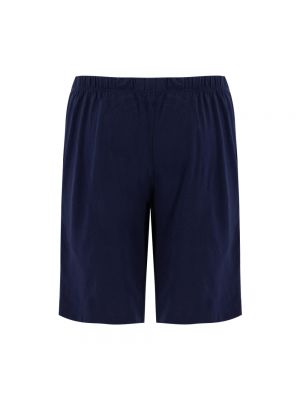 Pantalones cortos de algodón de tela jersey Ralph Lauren azul
