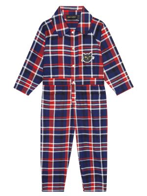 Flanell sjekket bomull jumpsuit for jenter Mini Rodini