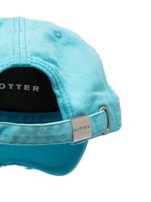 Siuvinėtas kepurė su snapeliu Botter mėlyna