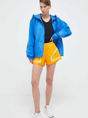 Kratke hlače visoki struk Adidas By Stella Mccartney narančasta