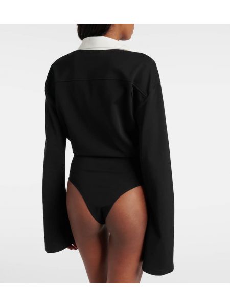 Body in jersey Courrèges nero