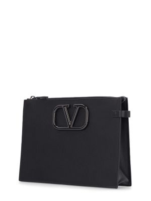 Lapos talpú táska Valentino Garavani fekete
