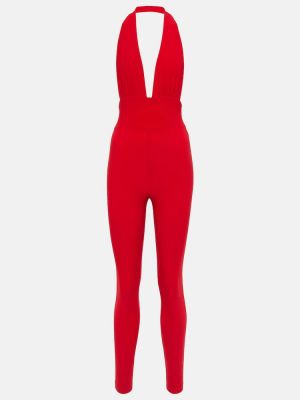 Ολόσωμη φόρμα από ζέρσεϋ Norma Kamali κόκκινο