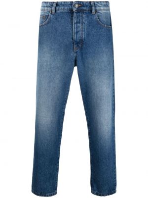 Priliehavé džínsy s rovným strihom Ami Paris modrá