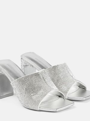 Sandale de cristal Simkhai argintiu