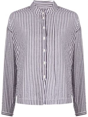 Camicia di cotone a righe Ymc grigio
