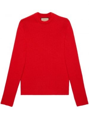 Volneni pulover Gucci rdeča