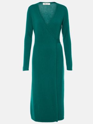 Kašmírové vlněné midi šaty Diane Von Furstenberg