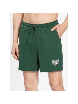 Pantaloni scurți de sport Tommy Jeans verde