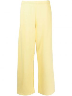 Pantaloni cu croială lejeră Moncler galben