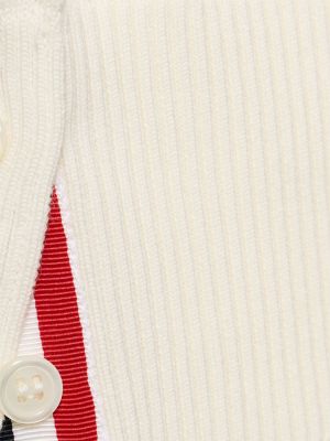 V-nyakú pólóing Thom Browne fehér