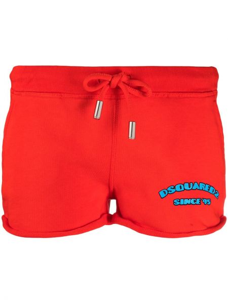 Pantalones cortos deportivos Dsquared2 rojo