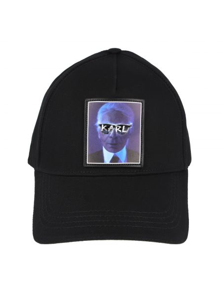 Cappello con visiera Karl Lagerfeld nero