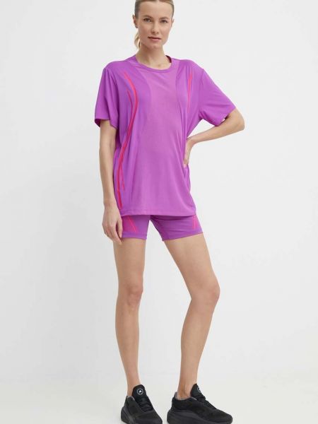 Majica Adidas By Stella Mccartney vijolična